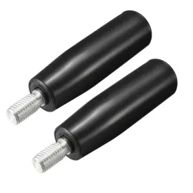 Uxcell 714998737038 2pcs Revolving Handwheel Machine Handle M10 Male Threaded Stem Milling Machinery