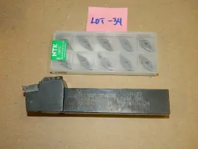 Mvjnr-16-3 Valenite Threading Lathe Tool Holder 1 Inch X 6 Vnga Inserts Lot#34