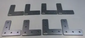 St-gp-001-0005 Vention L-shaped Assembly Plate For 45 X 45mm Extrusions Lot Of 8