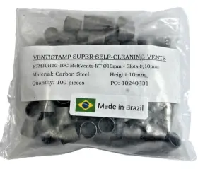 Ktm10h10-10c Ventistamp Super Self-cleaning Vents Pack Of 100 Meltvents-kt 10mm Slots Cs