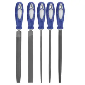 10z756 Westward Hand File Set Bastard/smooth 8 In L 5 Pc