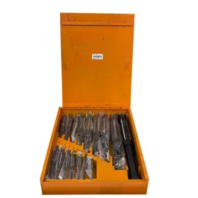 4lgu5 Westward 16 Piece Adjustable 4/a-m Hand Reamer Set