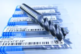 Xe515a032 Widin Lot 5 New 1/2 Inch Square Corner Solid Carbide Milling End Mills