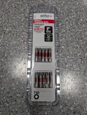 76517 Wiha T40 Torx Terminator Impact Bit 10/pk