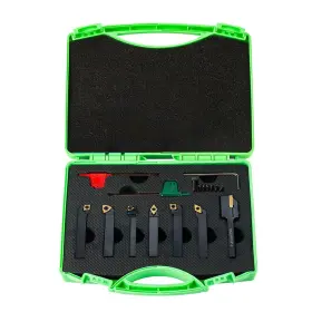 Jsdg-1 Yufutol Jsdg-1/4-7pcs Indexable Lathe Turning Tool-1/4 Inch Shank 7 Pieces Carbide Tool Set Cn