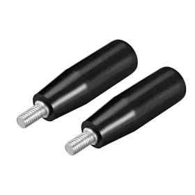 Zaplyte 714998824271 2 Pcs Revolving Handwheel Machine Handle M6 Male Threaded Stem