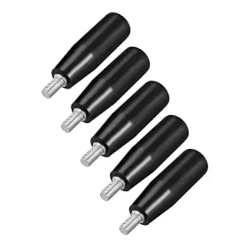 Zaplyte 714998824295 5 Pcs Revolving Handwheel Machine Handle M6 Male Threaded Stem
