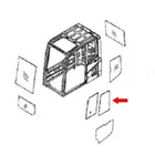 20Y-54-52840 Rear Door Slider Glass Fits Komatsu Excavator PC130-6 PC200LC-6 New. Price: $106.99.