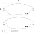 Brembo 85 131X Brake Pad Set, Disc For Audi (faw), Seat, Skoda (svw), Vw, Neu. Price: $134.80.