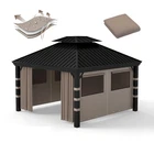 Best Gazebo Privacy Curtains 10' X 12', 4 Panels Sidewall Universal Replacement New. Price: $184.64.