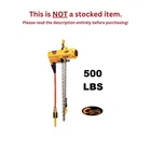 Harrington Tcs Pendant Controlled Air Hoist, 500 Lb Capacity, 10 Lift New. Price: $5525.00.