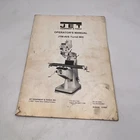 Jet JTM-4VS Vertical Turret Mill Operator Manual Used. Price: $39.99.