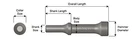 Ajax Tool Works A967 Pneumatic Smoothing Hammer 1" Head 4.25" New. Price: $34.35.