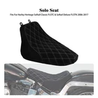 Driver Solo Seat White Stitching For Harley Heritage Softail Flstc Deluxe 06-17 New. Price: $109.99.