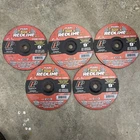 Lot- 5 Pearl Redline DCRED90P 1/8 7/8" Aluminum Oxide Max 27 Grinder Discs Used. Price: $39.95.