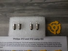 Philips GA-212/312 Turntable Lamps Kit W/ Detailed Instructions Ship Incl. New. Price: $23.00.