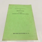 Makino 2EC-B1-8211 Series Edm Instruction Manual Installation Used. Price: $29.24.