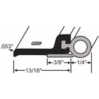 Zoro Select 19-850BZ-36 Weatherstrip, Hollow Bulb Insert, 84" L, New. Price: $67.59.