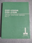 Okuma OSP-U100M / -U10M Special Functions Manual (no. 1) Pub. 4202-E Good. Price: $19.99.