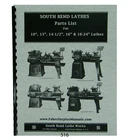 Southbend 10", 13", 14-1/2" 16" & 16-24" Lathe Parts List Manual #516 New. Price: $35.00.