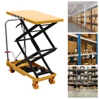 Single Scissor Hydraulic Lift Table, With Locking Wheels For Handling New. Price: $293.68.