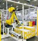 Fanuc M-710IC/50 Robotic Palletizing System R-30IA + Schneider Robox Used. Price: $45000.00.