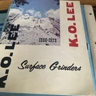 K.o.lee Sales Catalogs Surface Grinders/tool & Cutter Accessories Good. Price: $30.00.