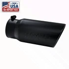 Mbrp T5051BLK Black Exhaust Tip 5IN Outlet 4IN Inlet Angled Rolled End 12IN Long New. Price: $89.00.