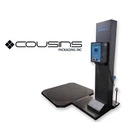 Used Cousins LP2100-SRT Semi-automatic Low-profile Stretch Wrapper. Price: $7835.00.