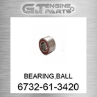 6732-61-3420 Bearing,ball Fits Komatsu (new Aftermarket). Price: $44.70.