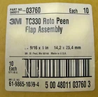 3M TC330 Roto Peen Flap Assembly 048011-03760 (10 Pack); Free Same Day Shipping! New. Price: $389.65.