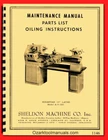 Sheldon-sebastian 13 Metal Lathe Model A-5 Oiling, Wiring, & Parts Manual 1146 New. Price: $25.00.