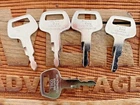 5 Keys 26322-42311 T800 Ignition For Various Tcm Wheel Loader Models New. Price: $11.00.