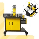 110V 3-IN-1 Hydraulic Busbar Processor Cutter/bender/hole Puncher 900W HHM-150H New. Price: $2247.56.