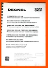 Deckel GK-12 GK-21 Universal Engraving And Profiling, Spare Parts Manual 1977 New. Price: $24.00.