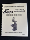 Enco,jet,asian 9"X42" 9"X49" Vertical Milling Machine Operator Parts Manual 1210 New. Price: $39.95.