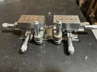 One Pair Of Lh - Rh Newport 561D Xyz Stages With 13MM Micrometers Used. Price: $1650.00.