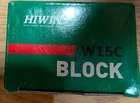Genuine Hiwin HGW15CC Flange Block 15MM Series. Price: $38.99.