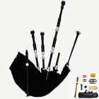 Black Velvet Great Highland Scottish Bagpipes Silver Mounts With Tutorbook New. Price: $198.95.