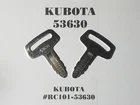 (2) Kubota Keys, Ignition # RC101-53630 Fast Shipping New. Price: $11.88.