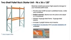 Uline Steel Frame 3 Rack Pallet. Price: $400.00.