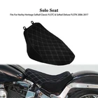 Driver Solo Seat White Stitching For Harley Deluxe Heritage Softail Flstc 06-17 New. Price: $109.99.