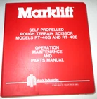 Marklift RT-40G & RT-40E Scissor Operation Maintenance Parts Manual 1988 Good. Price: $83.99.