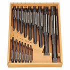 Westward 4LGU5 Adjustable 4/A-M Hand Reamer Set Straight Blade, 3/8" To 2& 7/32" New. Price: $499.99.
