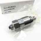 New 4228353 Relief Valve Fits Hitachi Excavator EX200LC. Price: $98.99.
