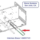 Intermec P/n: 1-040317-01 Rewinder Brace PX4I Series, PX45 (generic New). Price: $35.00.