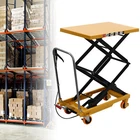 Single Scissor Hydraulic Lift Table, With Locking Wheels For Handling New. Price: $287.33.