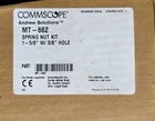 Commscope Andrew Solutions MT-662 Spring Nut Kit 1-5/8 W/3/8 Hole New. Price: $15.00.