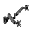 Brateck Dual Monitor Wall Mounted Gas Spring Arm 17'-32',WEIGHT Brand. Price: $128.00.
