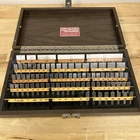 Clean & Complete -- Starrett Webber 81PC Gage Gauge Block Set Case RS81A1 Used. Price: $475.00.